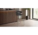 Tabouret Kove 4 pieds chromé H 74 cm