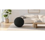 Ballon ergonomique Office Ballz Götessons 55 cm, tissu Slope avec zip noir