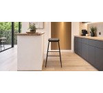 Chaise de bar OSLO, set de 2, structure noire