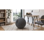 Siège ballon ergonomique Unilux diamètre 65 cm Ergo Sphere feutrine gris