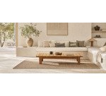Tirant coffee table made from solid teak wood 140 x 70 cm