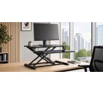 Réhausseur de bureau ajustable, pour 1 écran, noir