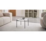 Table basse Meet 50 x 50 cm pied noir