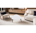 Table basse Lazy 50 x 60 cm pied noir