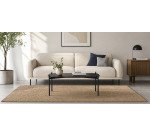 Table basse Meet 50 x 100 cm pied noir
