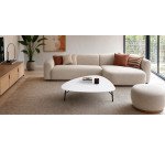 Table basse Lazy 50 x 93 cm pied noir