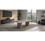 Xennon meeting table L.281 x D.140 cm with leather insert