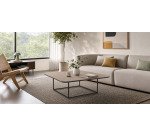 Table basse carrée MILAN L.87,5 cm