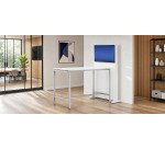 Pack table haute et support TV Boxy - Blanc