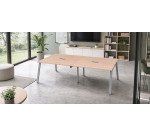 Extension table de réunion modulable ECLA L 140 x P 126 piétement métal