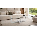 Plam Salontafel transparant glas 120 x 70 cm