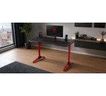 Bureau de gaming avec éclairage RVB