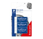 Pack 2 + 1 Mini-Radiergummis Mars plastic Staedtler