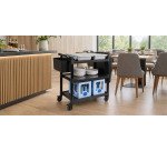 Black service cart box, 42 liters