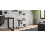 Opslagtrolley Slim, 3 niveaus, wit