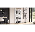 Bibliothèque haute Squadra H 200 x L 90 x P 45 cm