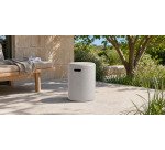 Repose-pieds de jardin Taimi ciment finition noire Ø 35cm