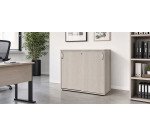 Mobile basso in legno porte scorrevoli H 104 x L 120 cm Excellens