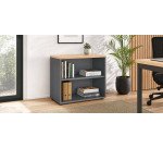 Low bookcase light oak Eden
