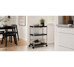 Paperflow universele mobiele trolley, zwart, medium