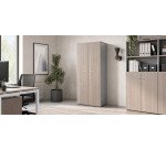 Armoire haute Essenzza/ Darwin  H 217 x L 86 x P 45 cm portes battantes