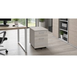 Cassettiera in legno 2 cassetti ecla