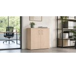 Armoire basse bois ECLA H 73 x L 80 cm