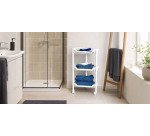 3-basket storage cart, white