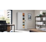 Schrank aus Metall mit Flügeltüren, Monoblock-Modell Metily H 198 x B 90 x T 43 cm