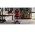 Fauteuil gamer ATALAYA imitatieleer zwart en rood