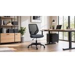 Office chair Bryce - fabric and mesh - with armrests - high/low mechanism