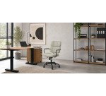 Fauteuil inclinable Opti518 en similicuir beige