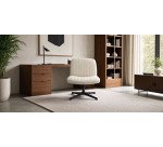 <p>Swivel chair, reclining Opti542, cream fabric, no wheels</p>