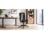Fauteuil de bureau 'Lightstar 10', similicuir, noir