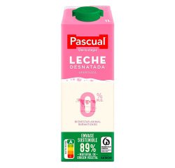 Leche Pascual Desnatada Brick de 1 litro