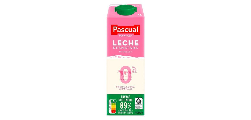 Leche Pascual Desnatada Brick de 1 litro