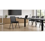 Stoel MONDAY - Ophangbaar - Rugleuning mesh - Metalen poten