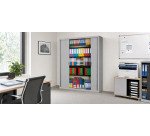 Armoire haute à rideaux démontables Largeurs spécifiques 200 x 180 cm aluminium