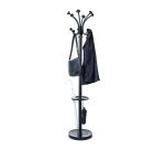 Appendiabiti Maulnubis colore nero 20 ganci con portaombrelli