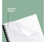 Couverture de reliure A4 FELLOWES PVC 18/100 transparente incolore - sachet de 25
