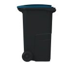 Afvalcontainer 2 wielen 240 l plastic Omnium voor recyclage