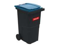 Contenedor de reciclaje 240L con ruedas tapa azul