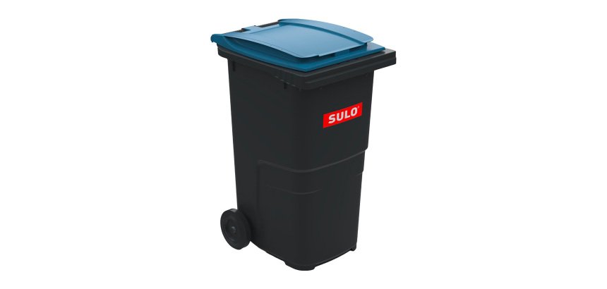 Afvalcontainer 2 wielen 240 l plastic Omnium voor recyclage