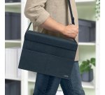 Sac de rangement compact - Avec couvercle - pour pc 14" - Tissu gris - Hot desking -  Leitz