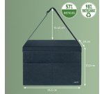 Sac de rangement compact - Avec couvercle - pour pc 14" - Tissu gris - Hot desking -  Leitz