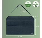 Sac de rangement compact - Avec couvercle - pour pc 16" - Tissu gris - Hot desking -  Leitz
