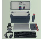 Kompakte Aufbewahrungstasche - Mit Deckel - für PC 16" - Grauer Stoff - Hot Desking - Leitz