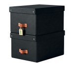 Boîte de rangement carton 17 Litres Leitz Puro H 20 x L 37 x P 27 cm - Lot de 2