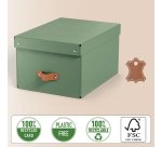 Boîte de rangement carton 17 Litres Leitz Puro H 20 x L 37 x P 27 cm - Lot de 2