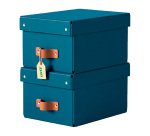 Boîte de rangement carton 7 Litres Leitz Puro H 15 x L 28 x P 20 cm - Lot de 2